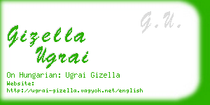 gizella ugrai business card